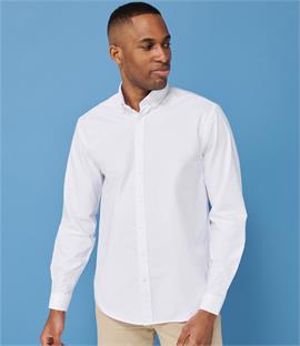 Henbury Modern Long Sleeve Classic Fit Oxford Shirt